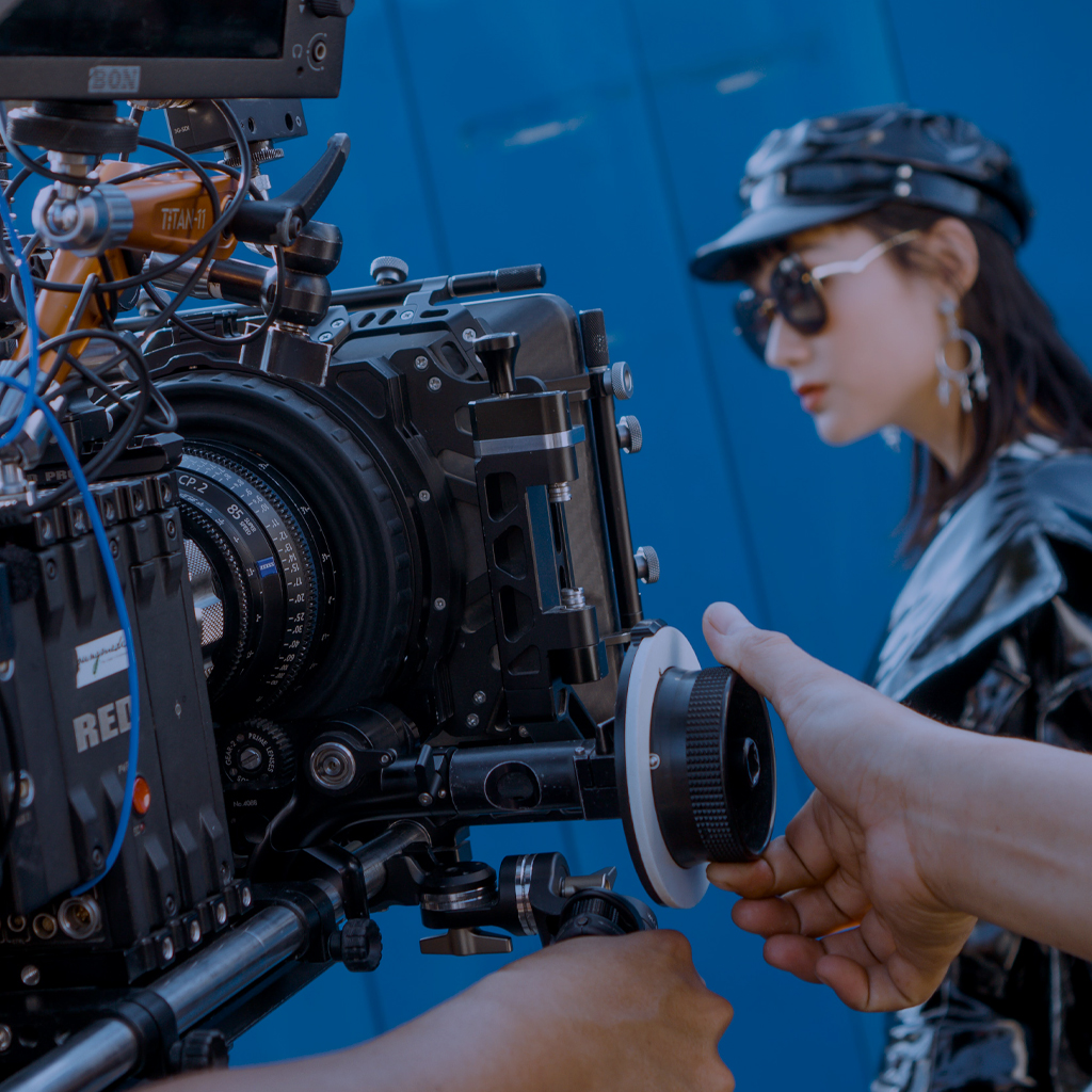 Film production shoot in progress